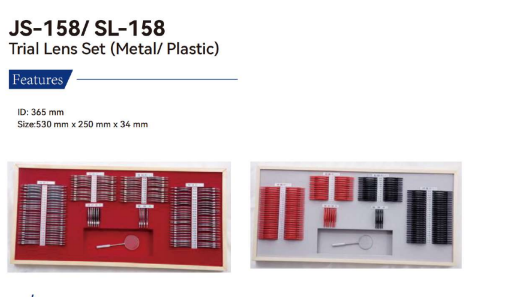 JS 158/SL 158 Trial Lens Set